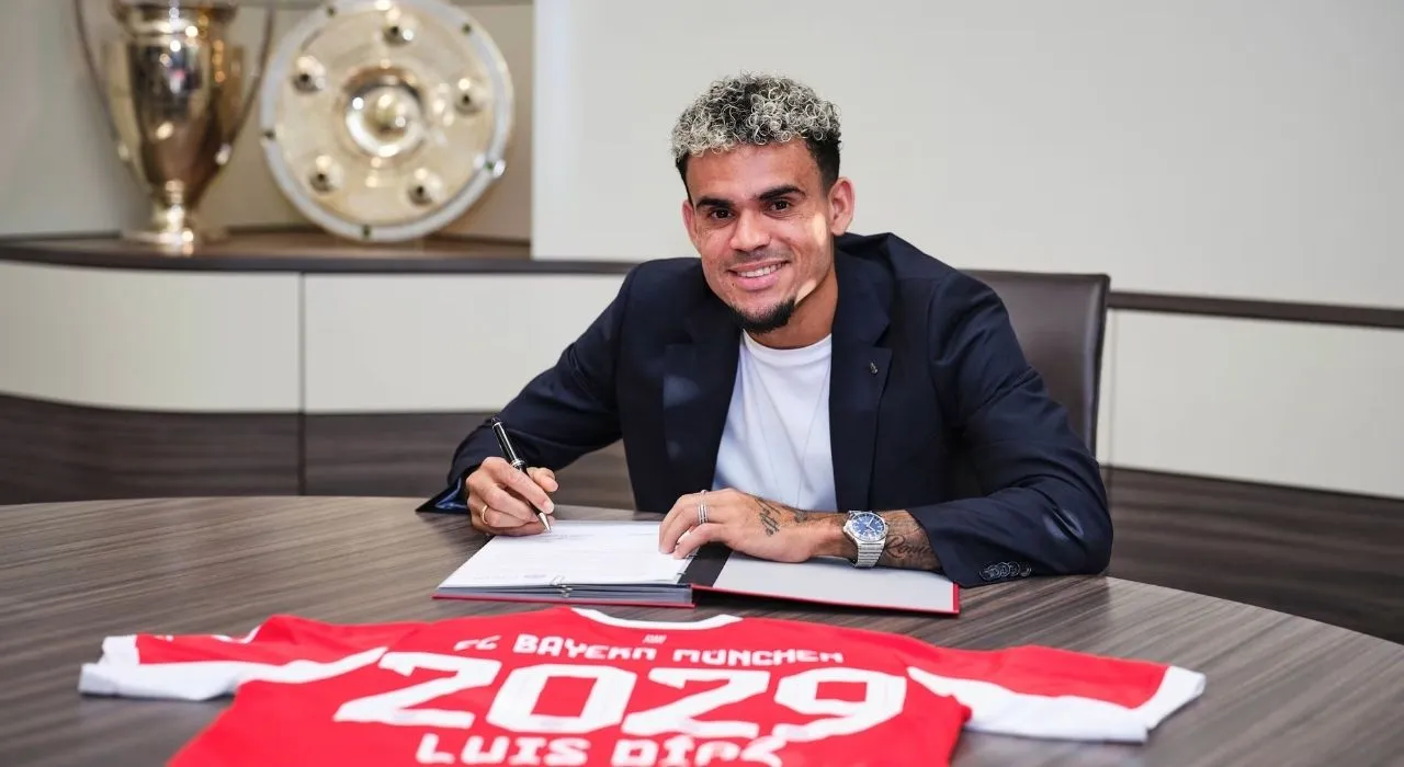 Luis Díaz firmó contrato con Bayern hasta 2029. 